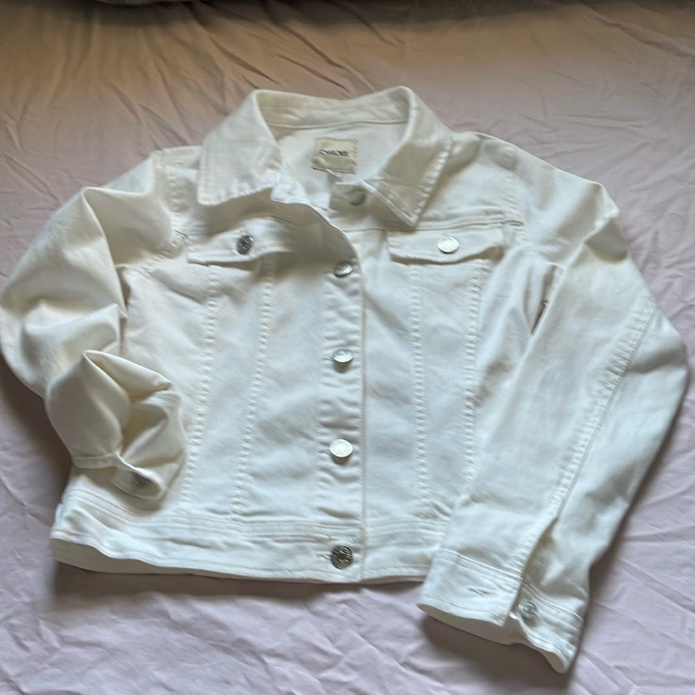 Cherokee white denim jacket